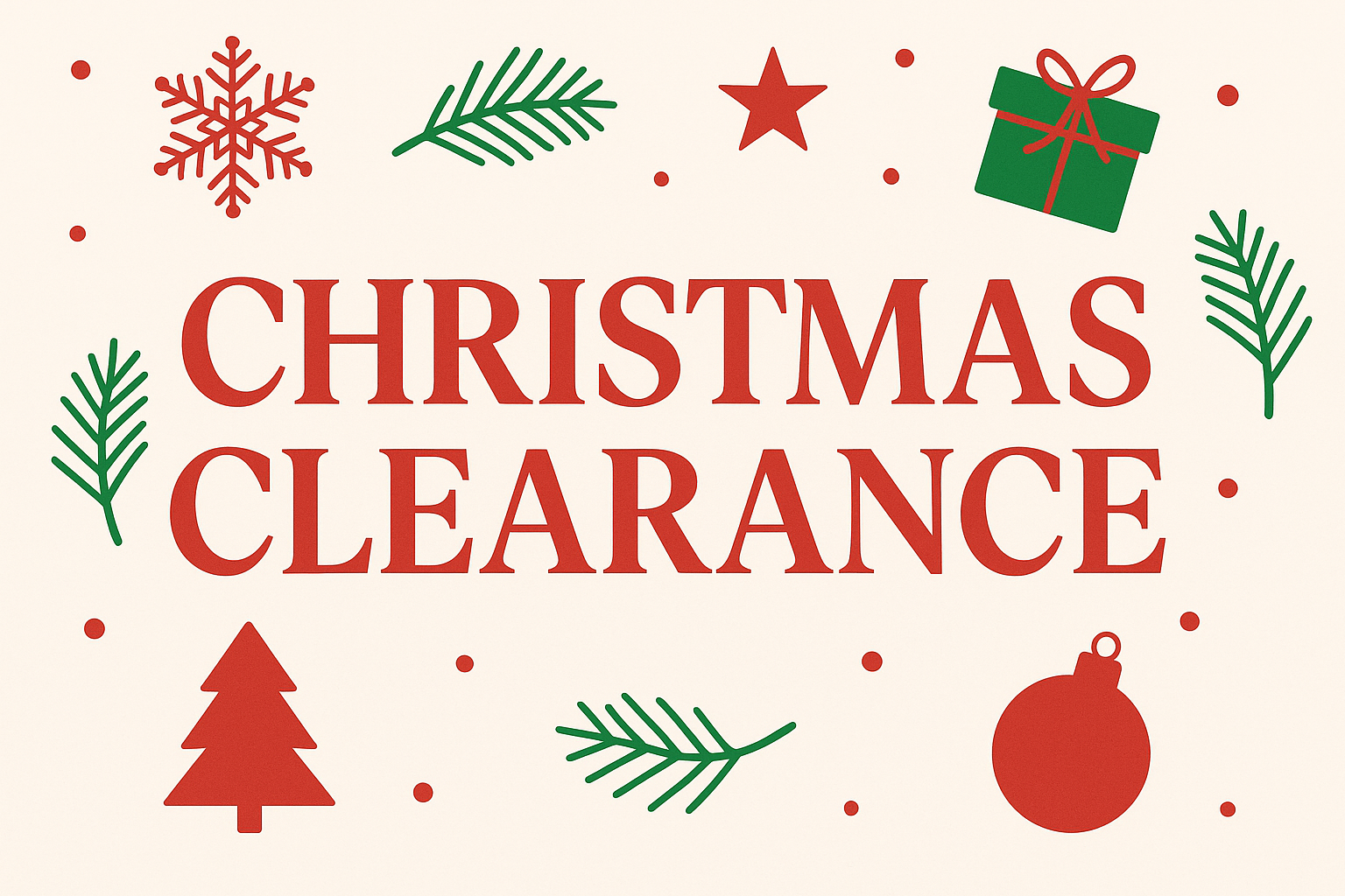 Christmas Clearance!