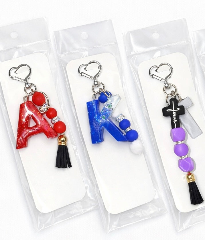 Custom Vibes 🌴💯 Letter Keychain