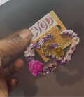 Purple Junk Earrings