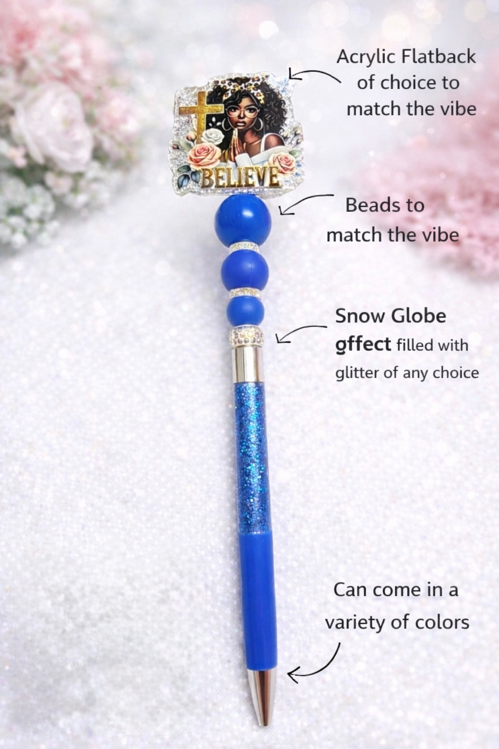 Custom Vibe 🌴💯Snow Globe Pen