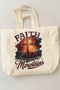 Faith can move mountains tote